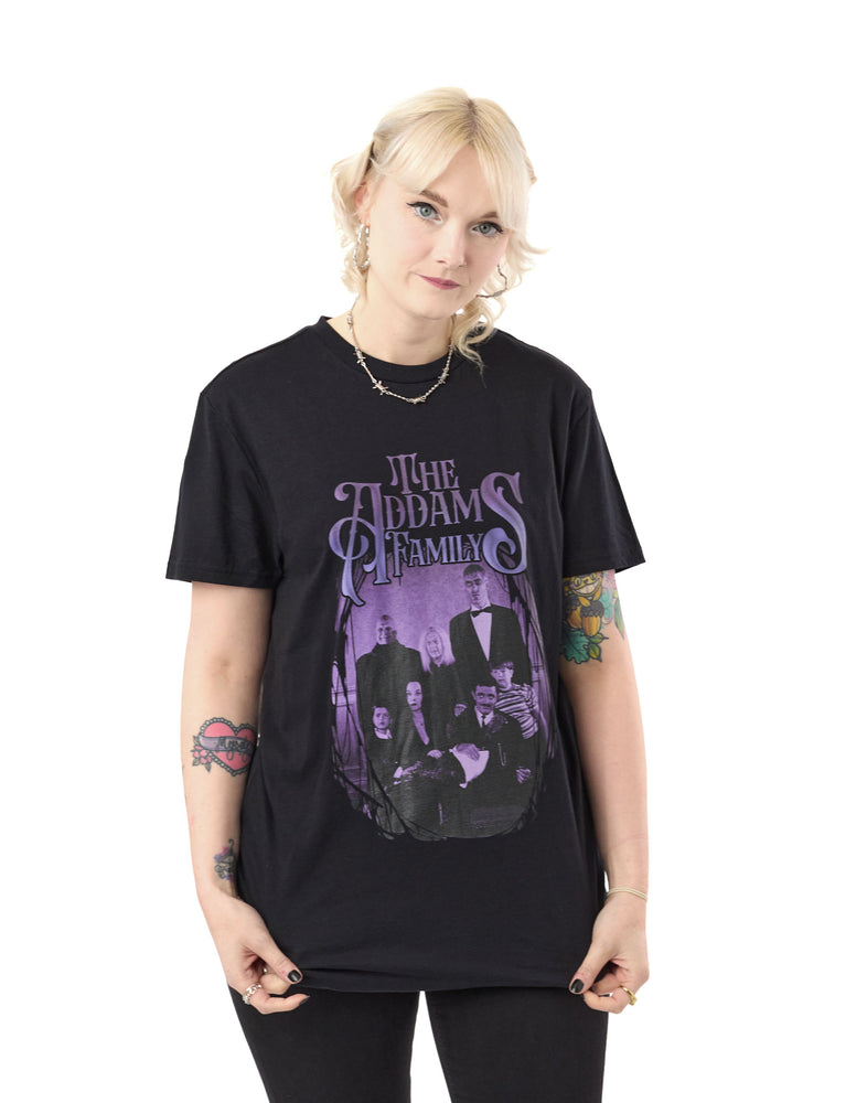 The Addams Family The Addams Family Unisex Black Short Sleeved T-Shirt