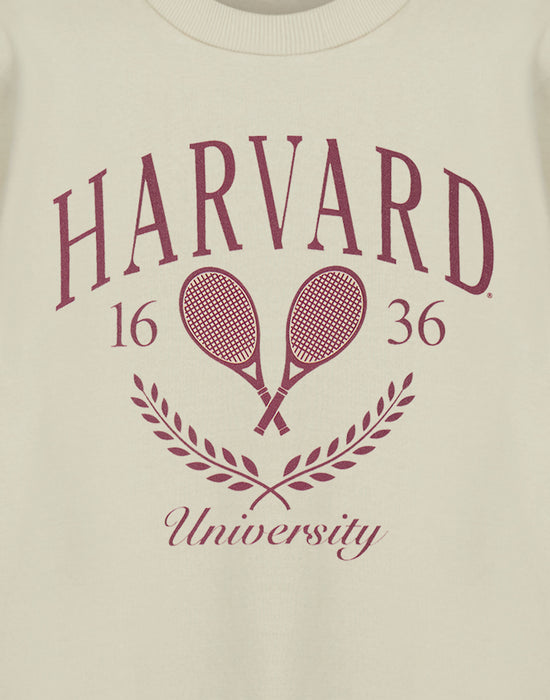 Harvard Tennis Unisex Beige Sweatshirt