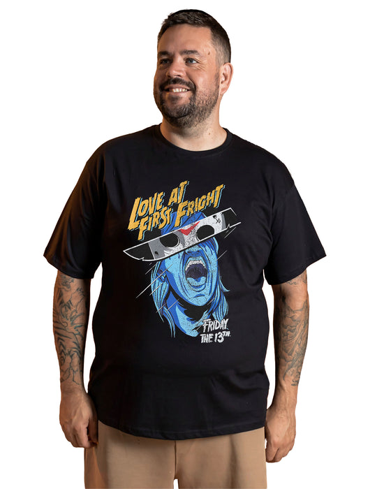 Friday The 13th Love At First Fright Unisex Black Short Sleeved T-Shirt