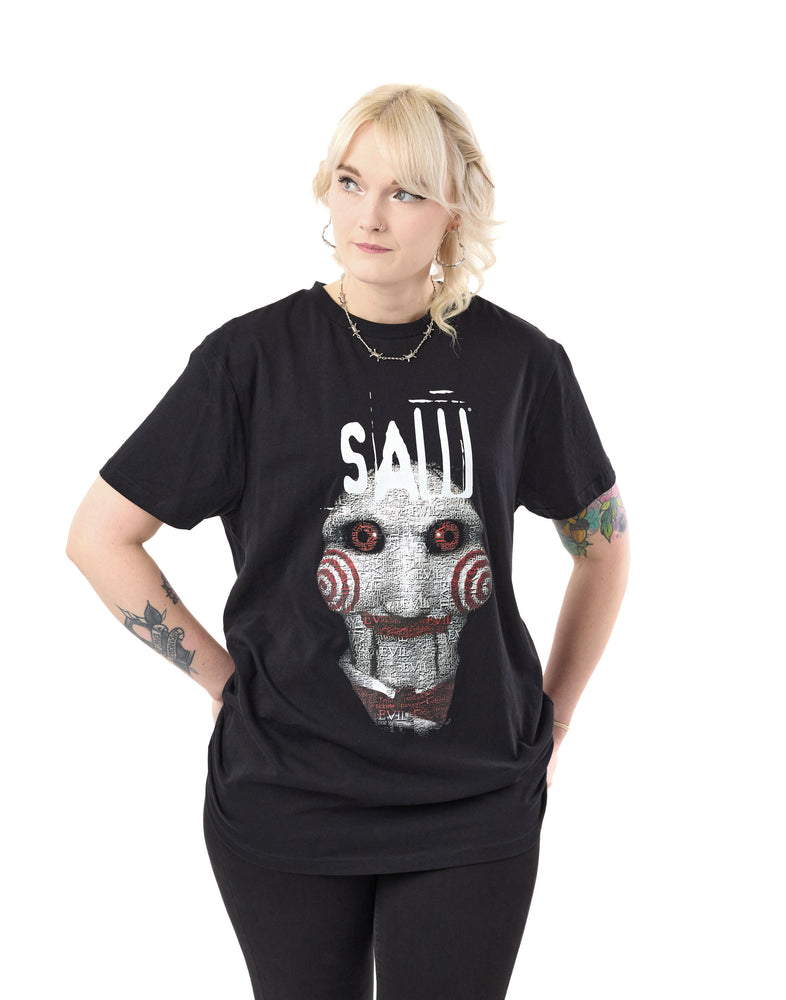 Saw Doll Mens Black Short Sleeved T-Shirt