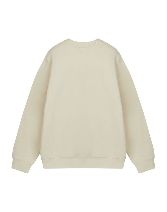 Peanuts Snoopy Tennis Unisex Beige Sweatshirt