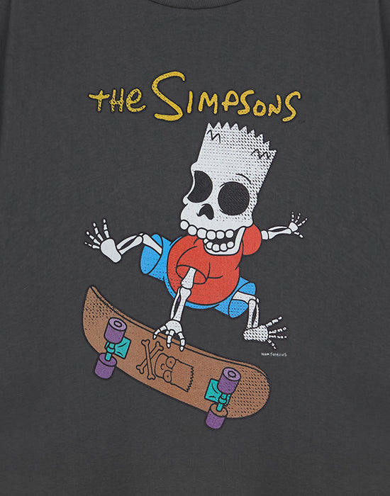 The Simpsons Bart Halloween Mens Grey Short Sleeved T-Shirt