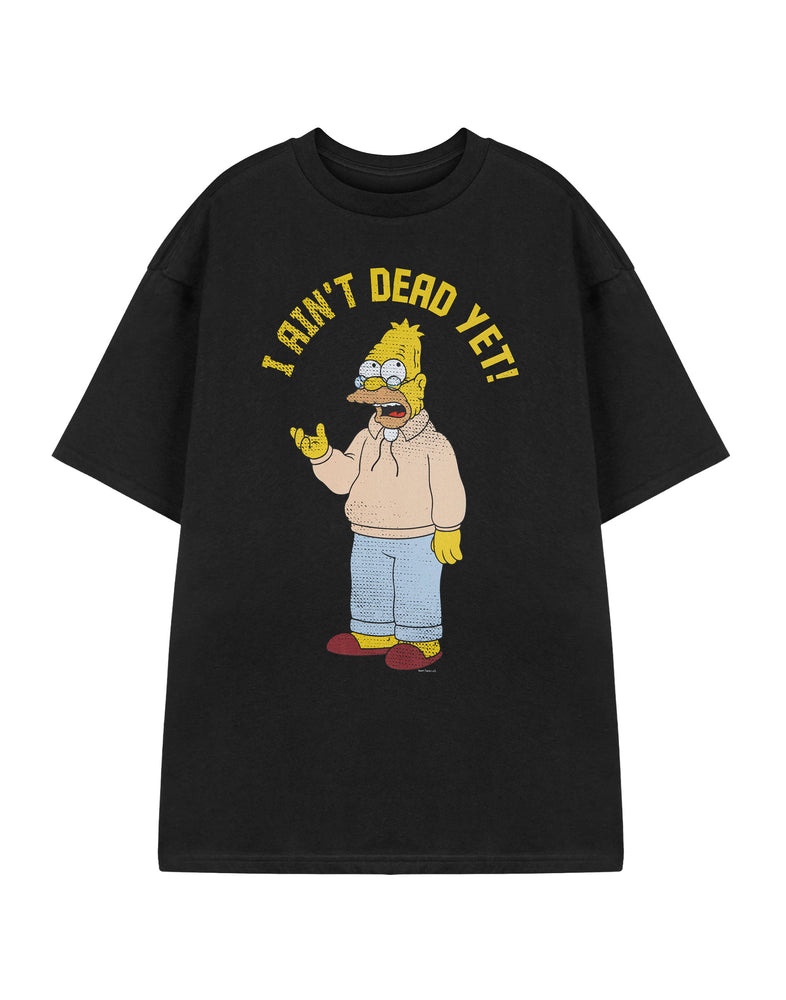 The Simpsons I Ain't Dead Yet Mens Black Short Sleeved T-Shirt