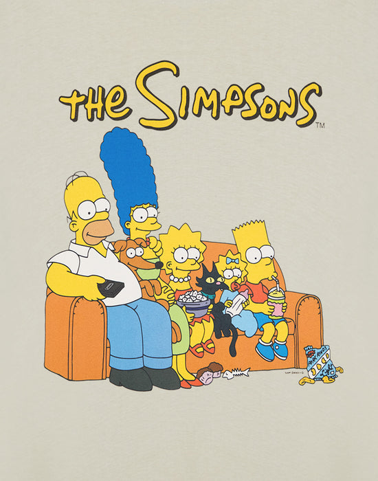 The Simpsons Couch Mens Beige Short Sleeved T-Shirt