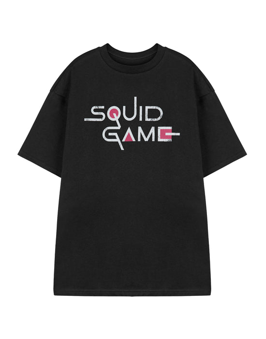 Squid Games Logo Unisex Black Short Sleeved T-Shirt