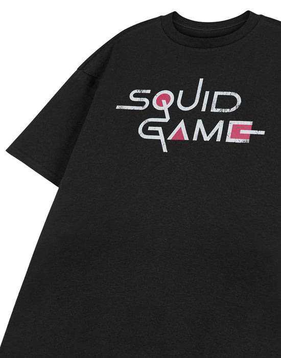 Squid Games Logo Unisex Black Short Sleeved T-Shirt