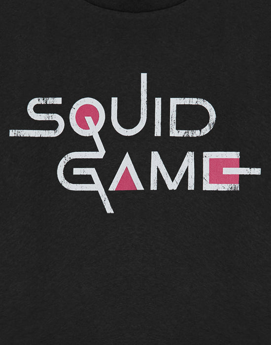 Squid Games Logo Unisex Black Short Sleeved T-Shirt