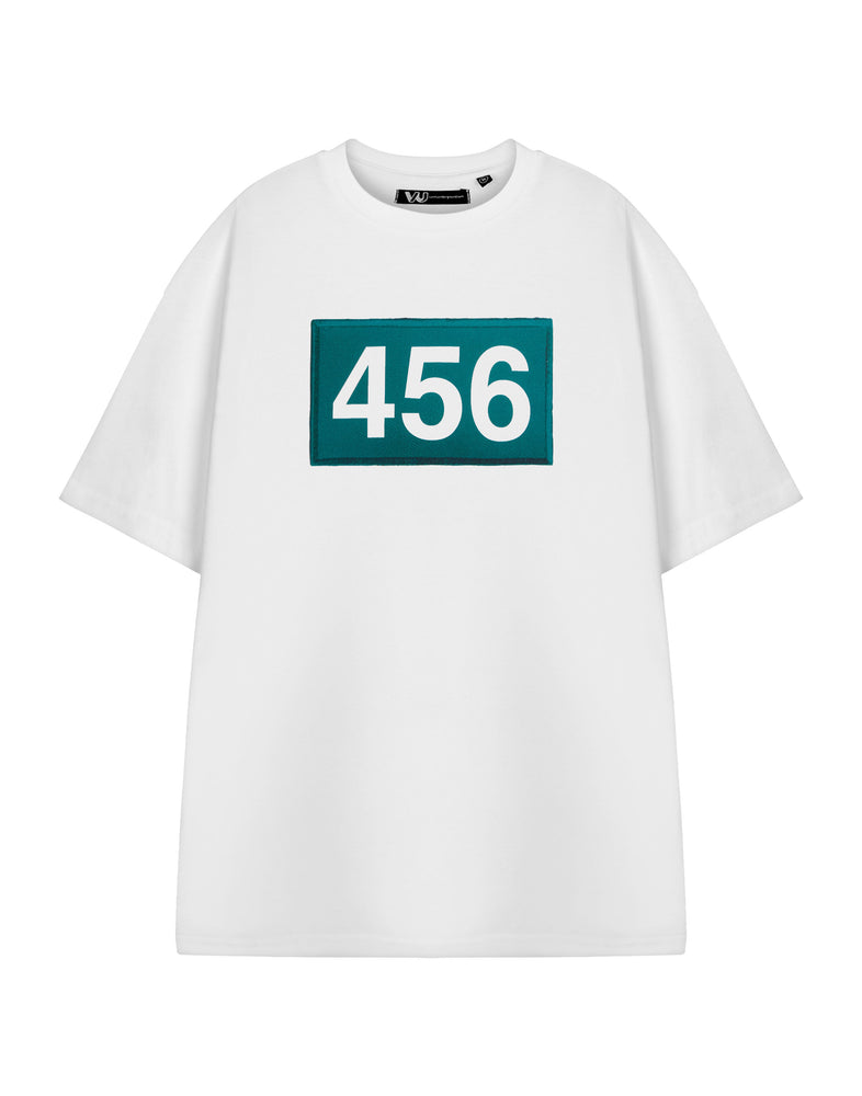 Squid Games 456 Unisex White Short Sleeved T-Shirt