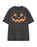Show Me The Merch Pumpkin Face Unisex Grey Short Sleeved T-Shirt