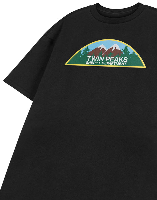 Twin Peaks Sheriff Department Mens Black Short Sleeved T-Shirt