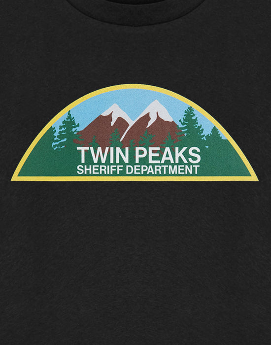 Twin Peaks Sheriff Department Mens Black Short Sleeved T-Shirt