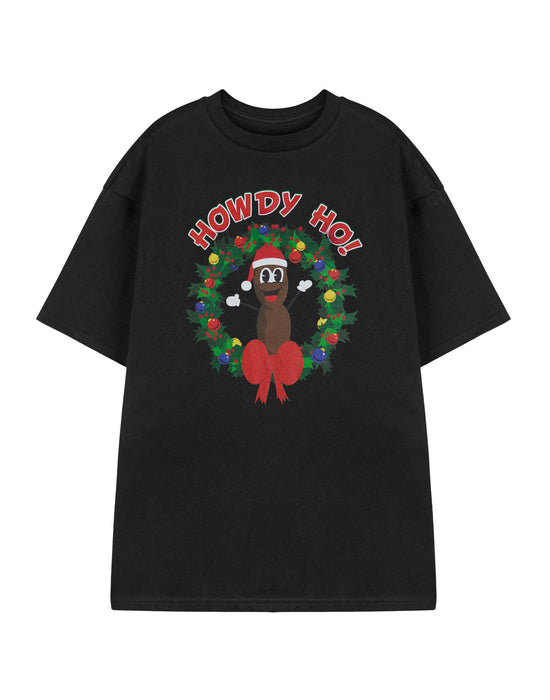 South Park Mr Hanky Howdy Ho! Mens Black Short Sleeved T-Shirt