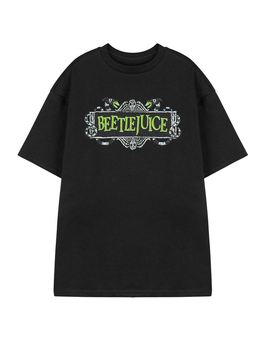 Beetlejuice Logo Unisex Black Short Sleeved T-Shirt