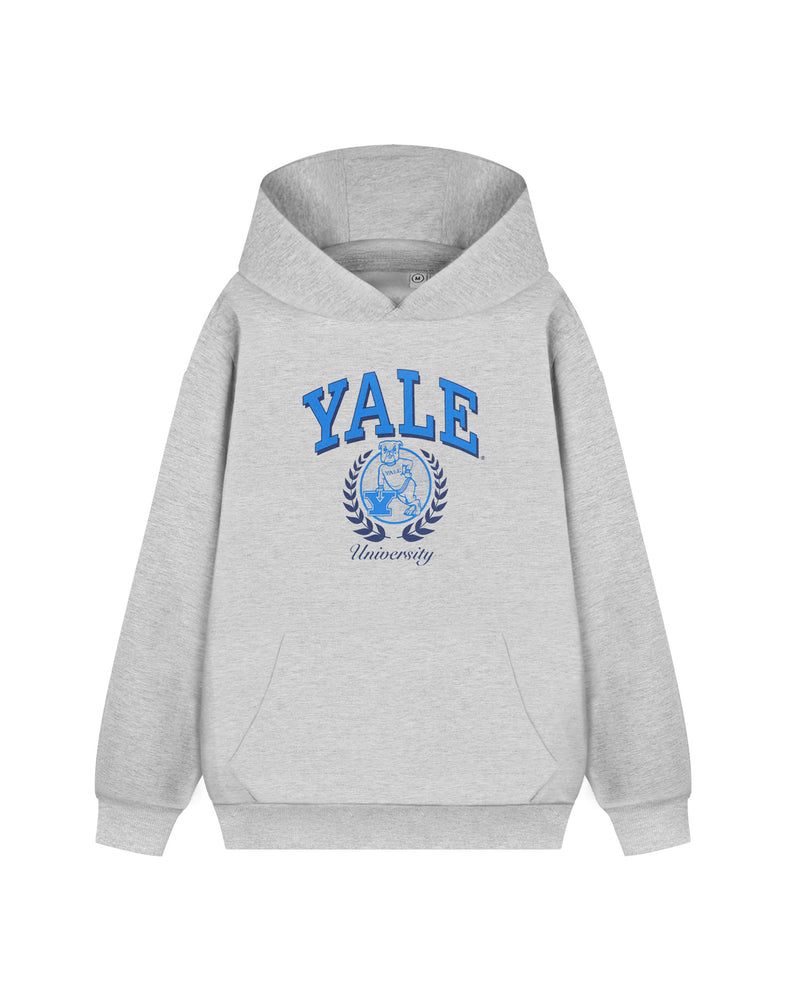 Yale Dog Unisex Grey Hoodie