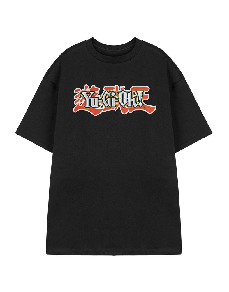 Yu Gi Oh Logo Mens Black Short Sleeved T-Shirt