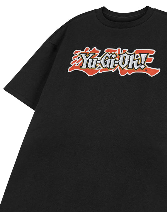 Yu Gi Oh Logo Mens Black Short Sleeved T-Shirt