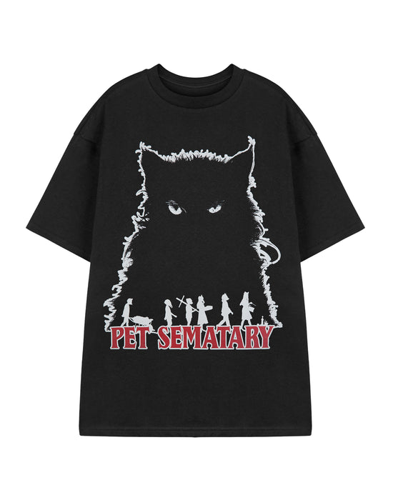Pet Sematary Cat Unisex Black Short Sleeved T-Shirt