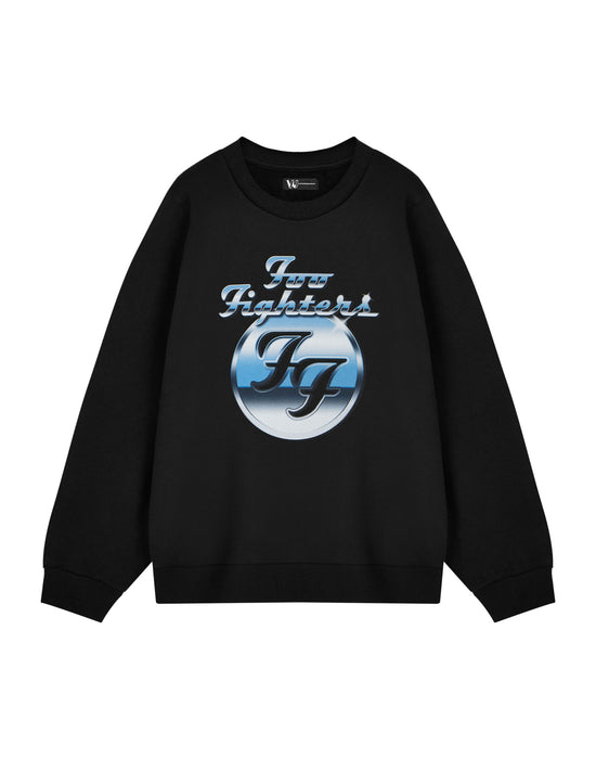 Foo Fighters Metal Shine Adults Unisex Black Sweatshirt