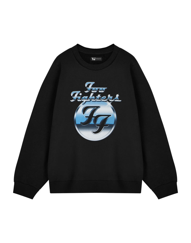 Foo Fighters Metal Shine Adults Unisex Black Sweatshirt
