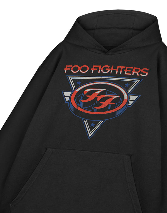 Foo Fighters Triangle Stars Adults Unisex Black Hoodie