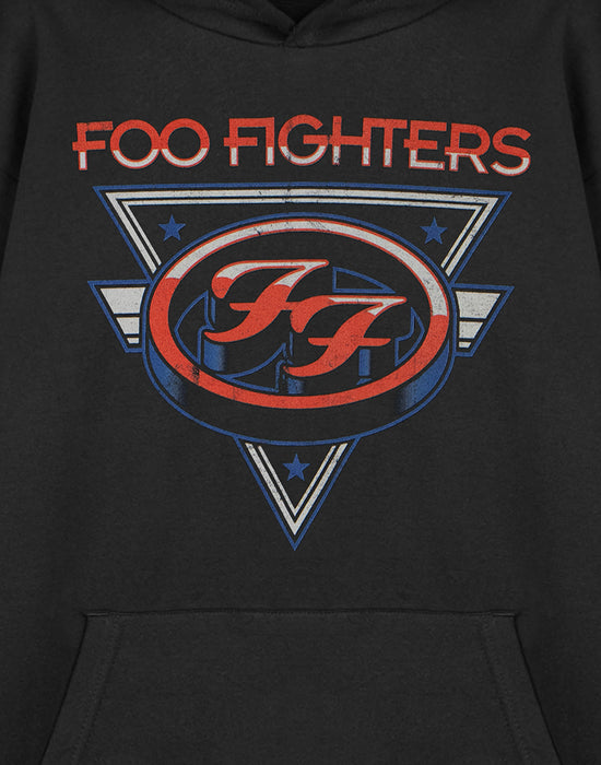 Foo Fighters Triangle Stars Adults Unisex Black Hoodie