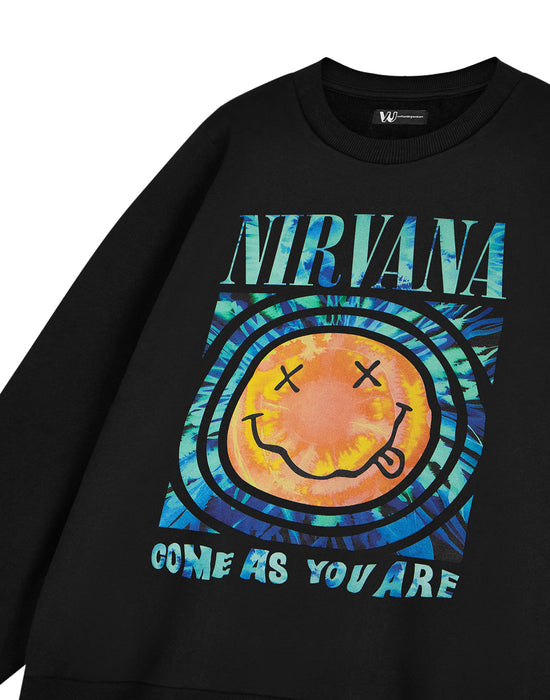 Nirvana Come As You Are Adults Unisex Black Sweatshirt
