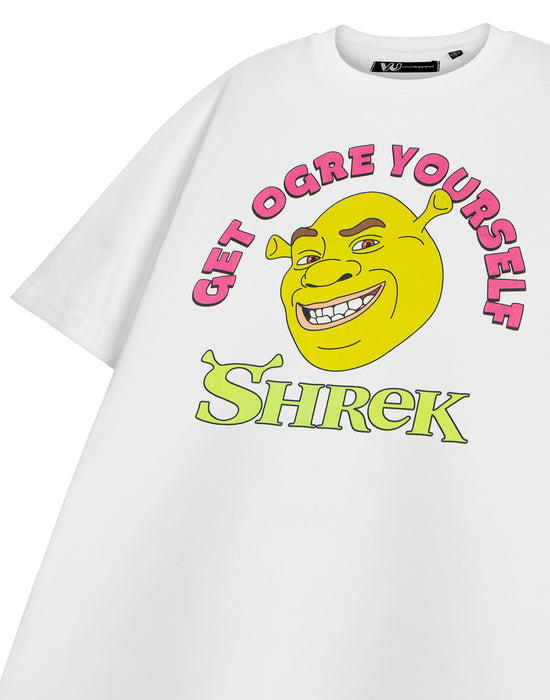 Shrek Get Ogre Yourself Unisex White Short Sleeved T-Shirt
