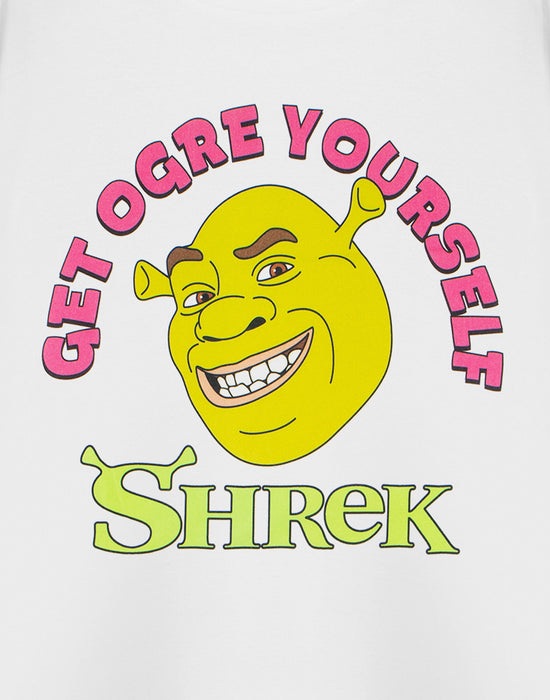 Shrek Get Ogre Yourself Unisex White Short Sleeved T-Shirt