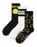 Nirvana Logo 3 Pack Mens Multicoloured Calf Socks Set of 3