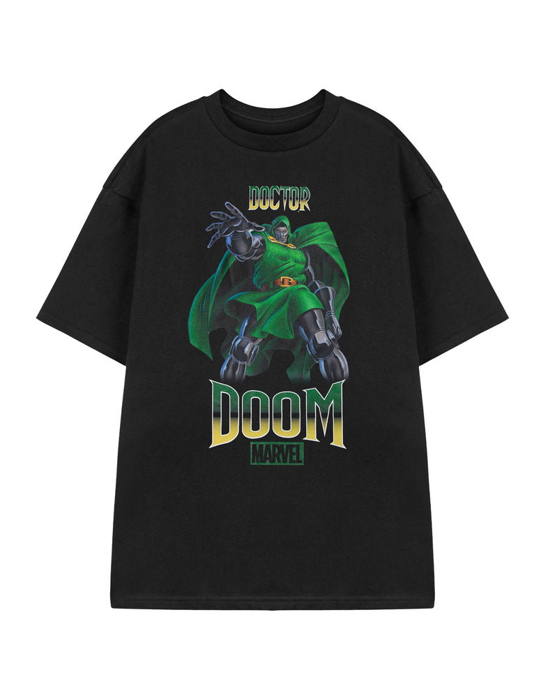 Marvel Dr Doom Mens Black Short Sleeved T-Shirt