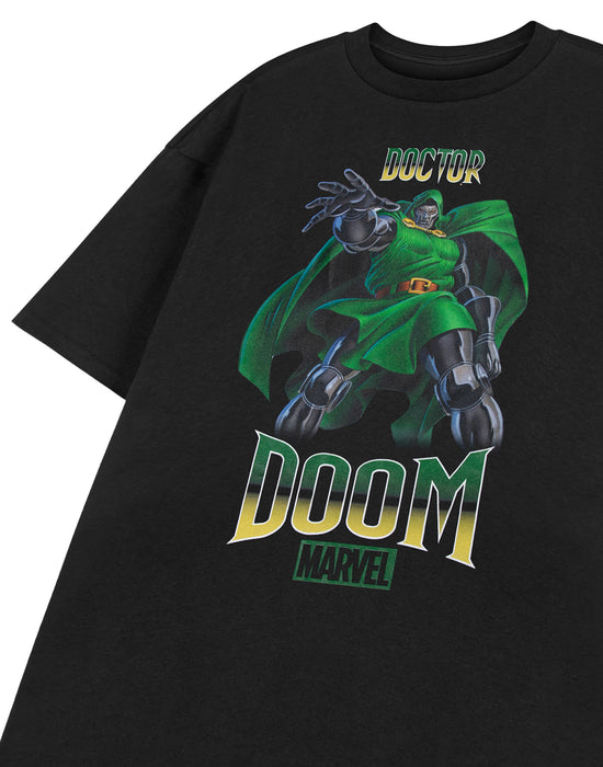 Marvel Dr Doom Mens Black Short Sleeved T-Shirt