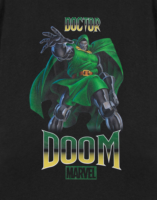 Marvel Dr Doom Mens Black Short Sleeved T-Shirt