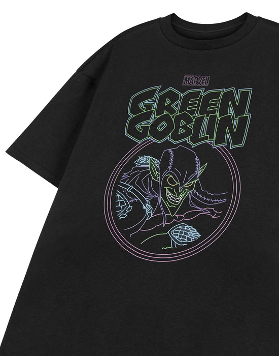 Marvel Green Goblin Mens Black Short Sleeved T-Shirt