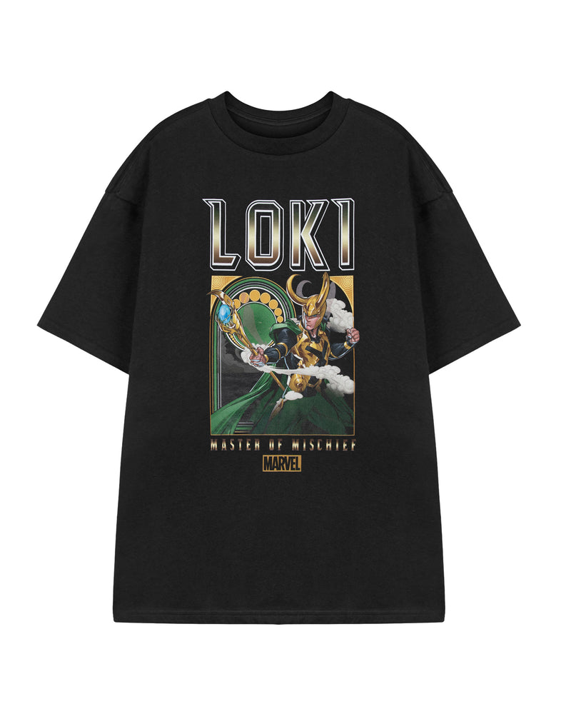 Marvel Loki Mens Black Short Sleeved T-Shirt