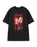 Chucky Heart Unisex Black Short Sleeved T-Shirt