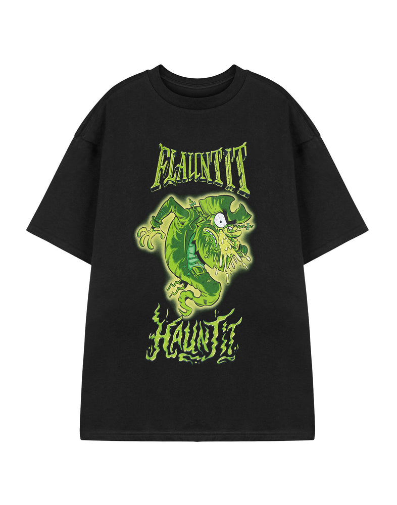 SpongeBob SquarePants Flaunt It Haunt It Unisex Black Short Sleeved T-Shirt