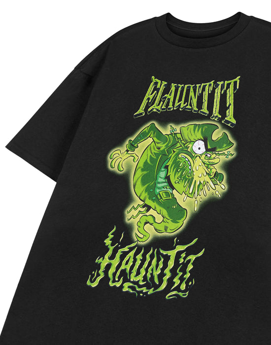SpongeBob SquarePants Flaunt It Haunt It Unisex Black Short Sleeved T-Shirt