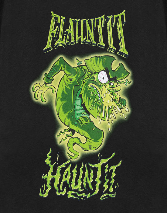 SpongeBob SquarePants Flaunt It Haunt It Unisex Black Short Sleeved T-Shirt
