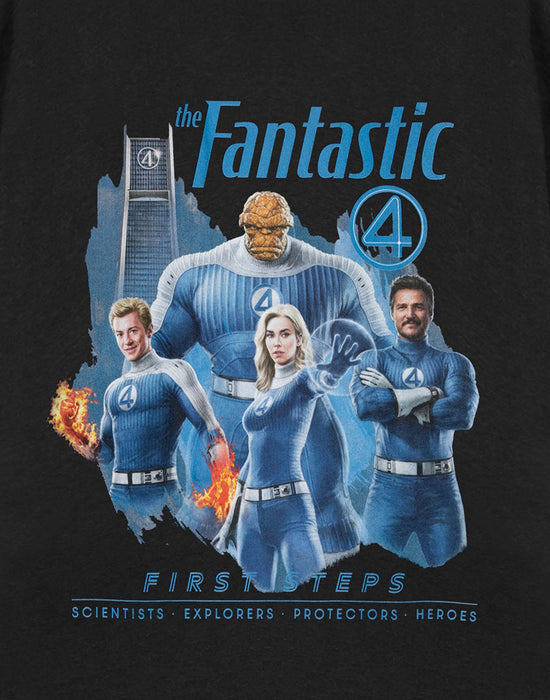 Marvel Fantastic Four First Steps Mens Black Short Sleeved T-Shirt