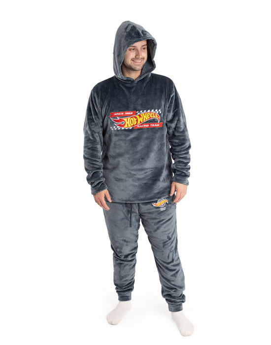 Hot Wheels Flame Racing Team Mens Navy Hoodie and Legging Set