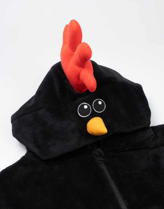 Wallace And Gromit Feathers Unisex Black Onesie