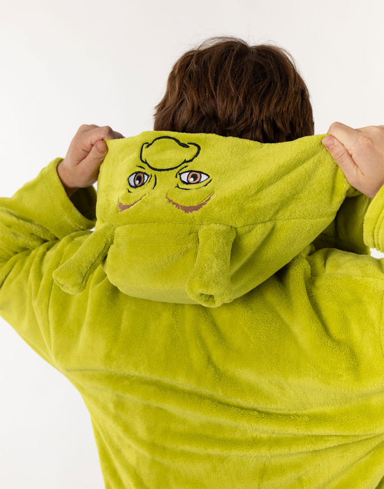 Shrek Character Unisex Green Hooded Bathrobe