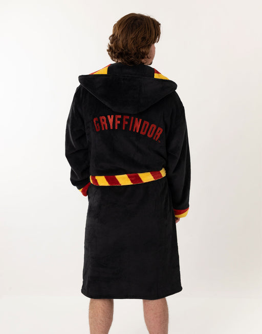 Harry Potter Gryffindor Hooded Wizard Robe Adult M Black Cosplay Cloak 2001 VTG