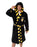 Harry Potter Hufflepuff Unisex Black Hooded Bathrobe