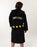 Harry Potter Hufflepuff Unisex Black Hooded Bathrobe