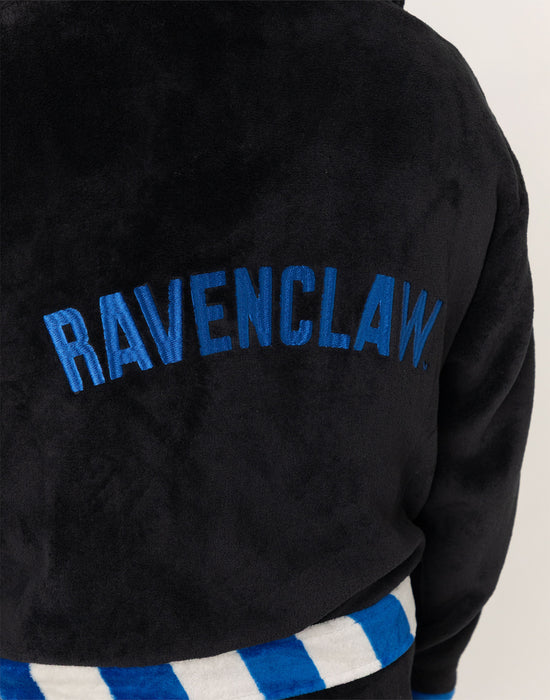 Harry Potter Ravenclaw Unisex Black Hooded Bathrobe