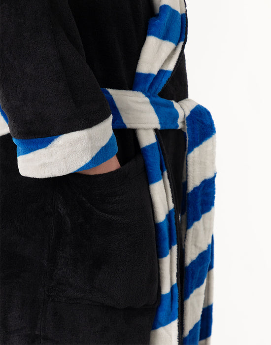 Harry Potter Ravenclaw Unisex Black Hooded Bathrobe