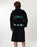 Harry Potter Slytherin Unisex Black Hooded Bathrobe