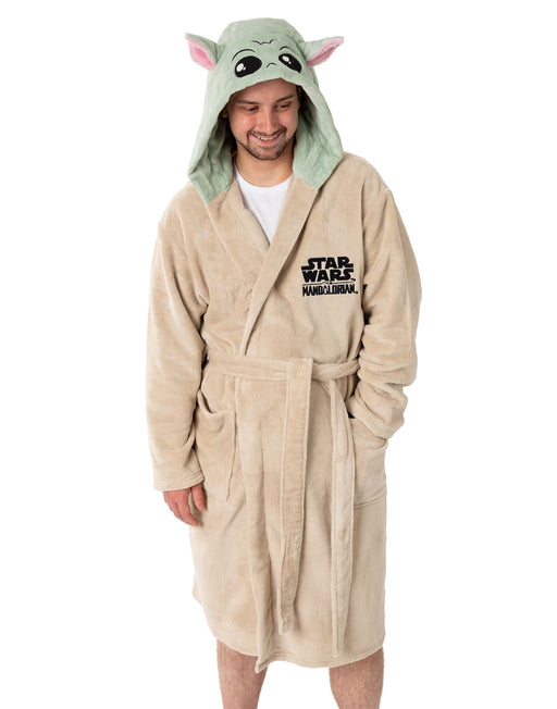Star Wars Mandalorian Unisex Brown Hooded Bathrobe
