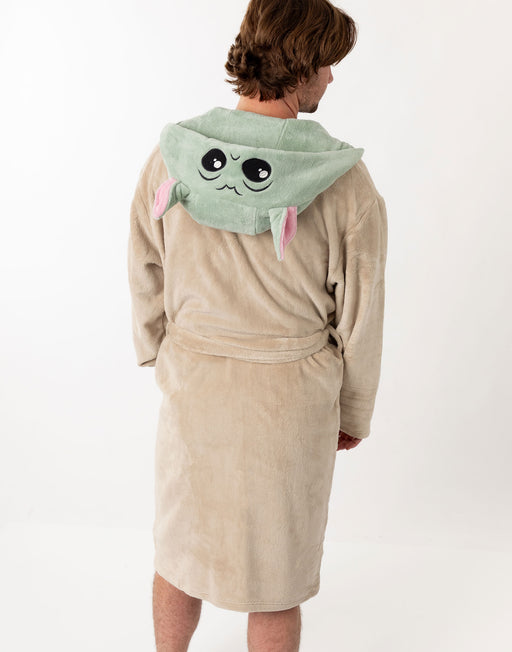 Star Wars Mandalorian Unisex Brown Hooded Bathrobe
